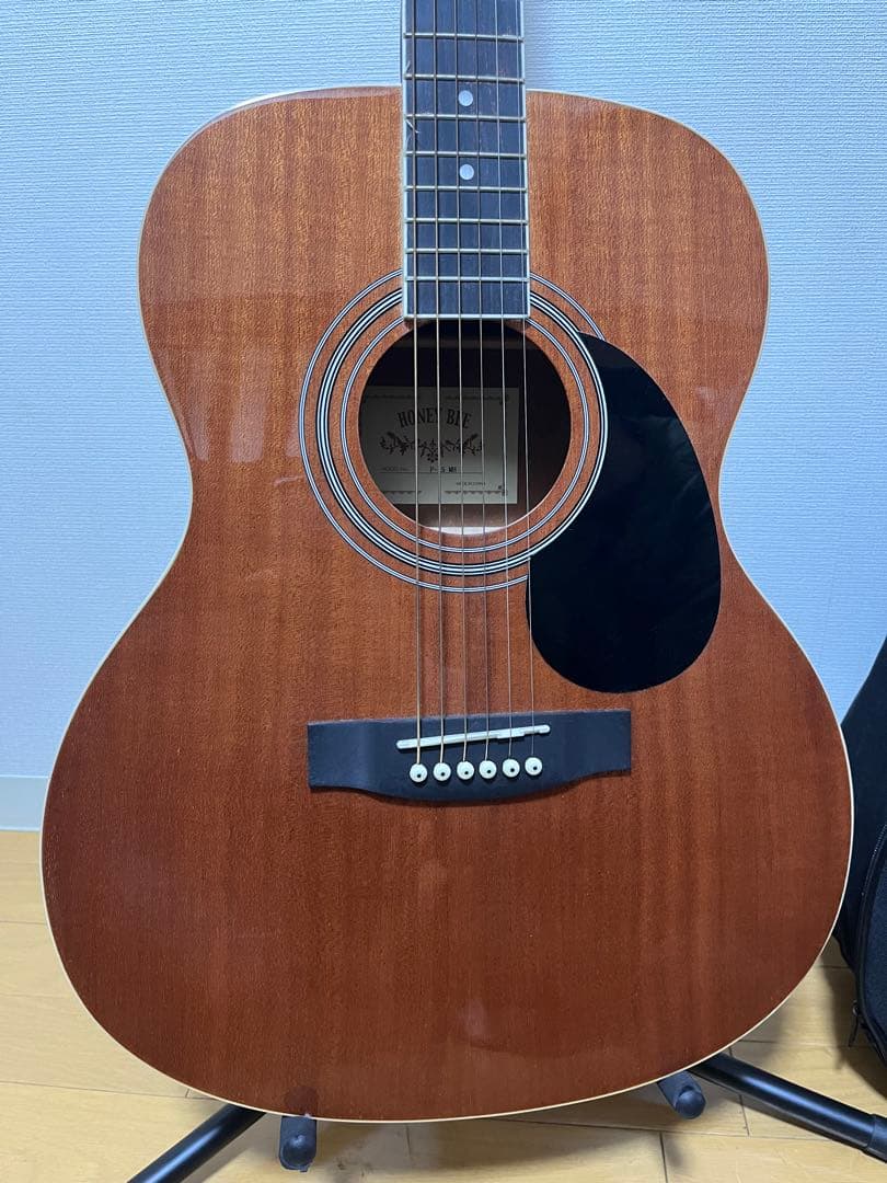 #HONEY BEE アコースティックギター F-15MH その他付属品セット
