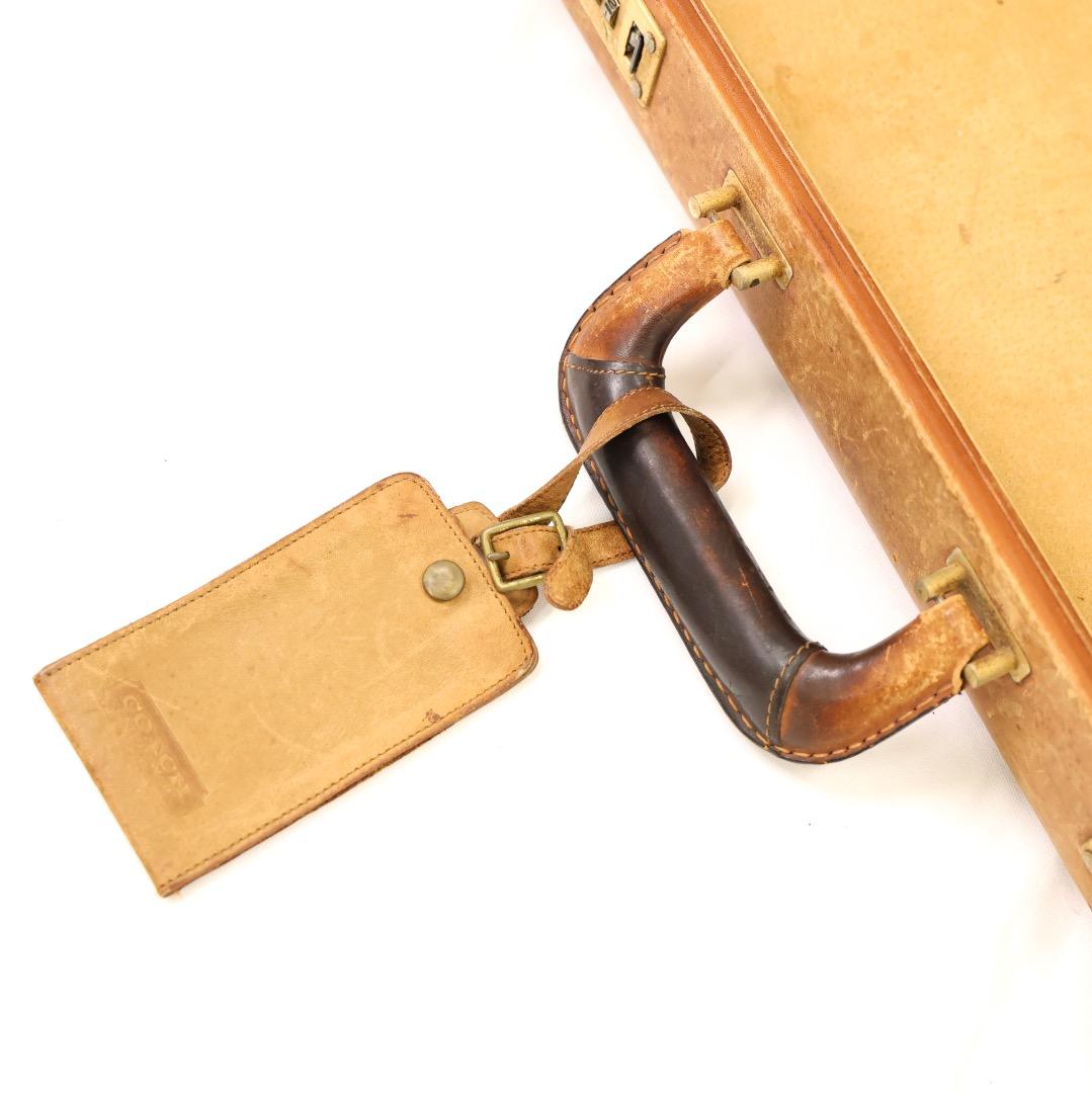 ヴィンテージ COACH コーチ 本革 レザー アンティーク トランクケース