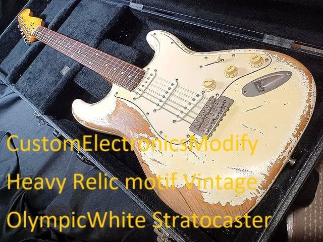 ◆ CustomElectr Relic OlympicWhiteStrato◆