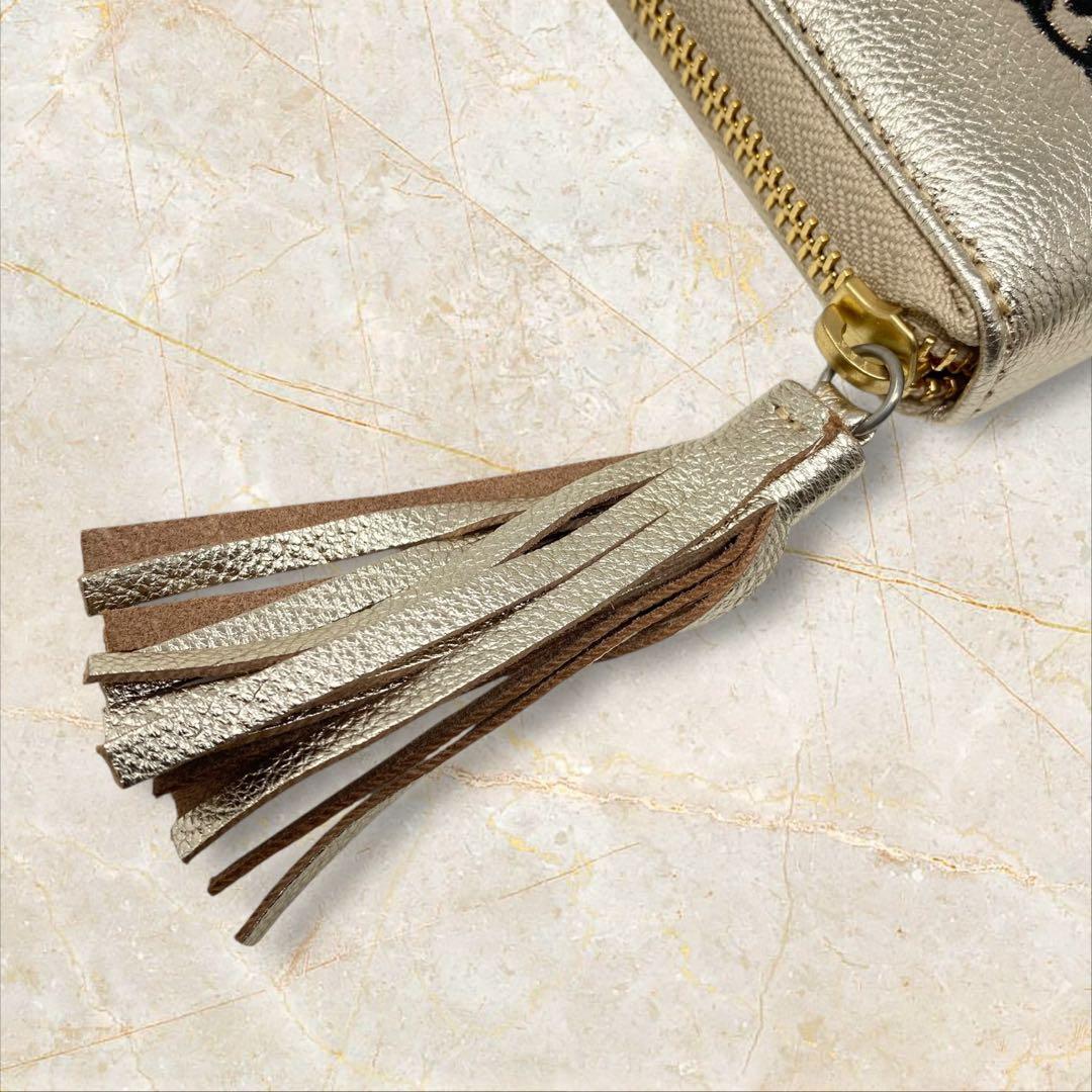 虎屋ういろ perche ear ジャバラ二つ折り財布 ゴールド イア ういろ