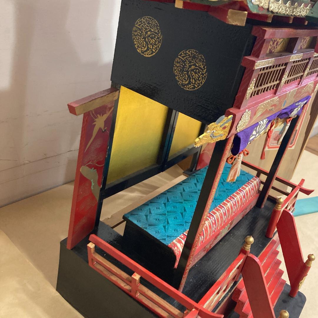 ひな御殿 豊寿殿　木製 組み立て式 御殿飾り　雛人形 ひな祭 昭和レトロ