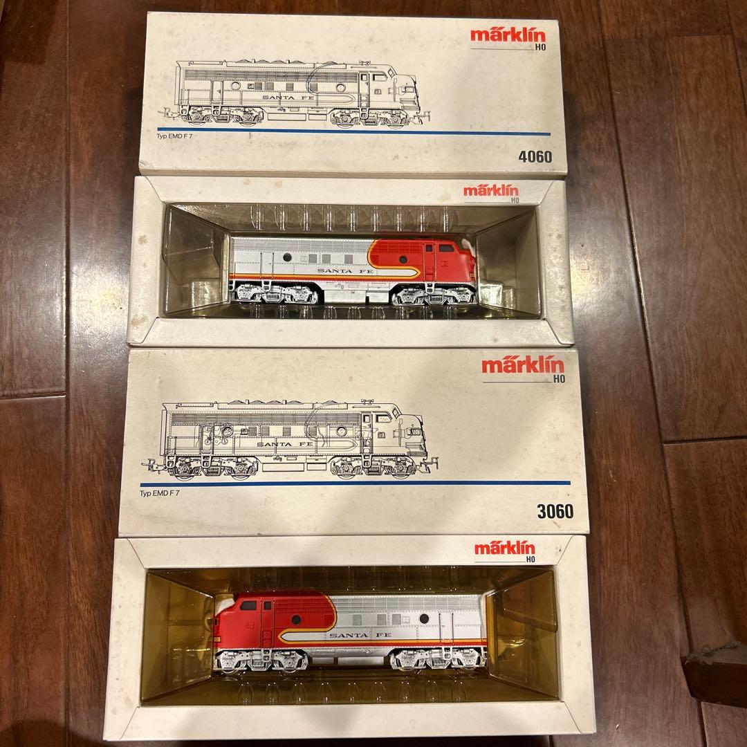 Marklin 3060&4060 HOゲージ　SANTA FE鉄道機関車セット