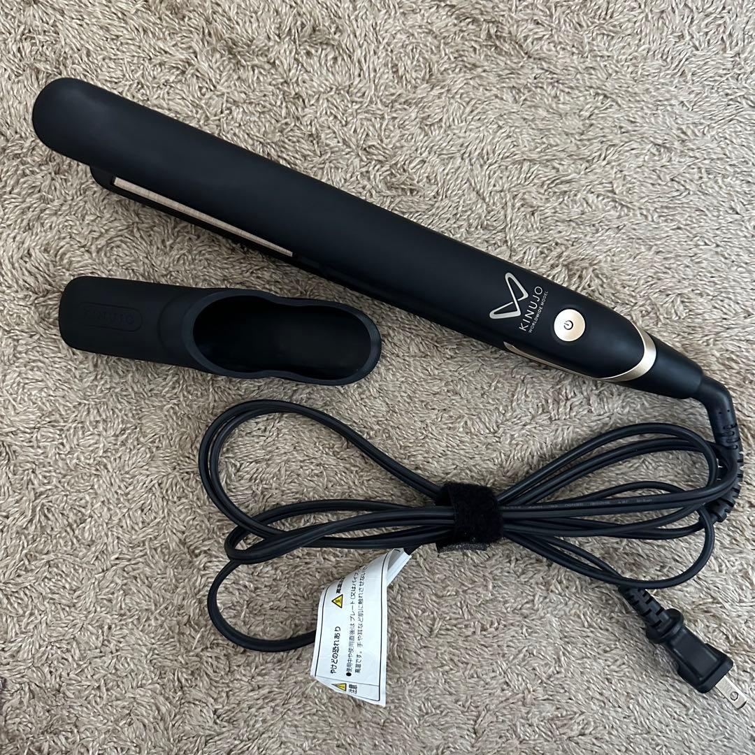 美品★絹女 DS-200BK ストレート ヘアアイロン 海外対応