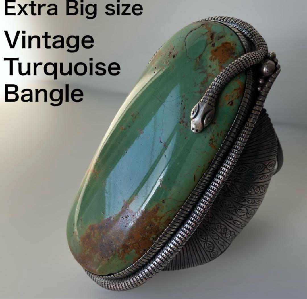 専用品(価格変更) バングル ターコイズ 特大 スネーク