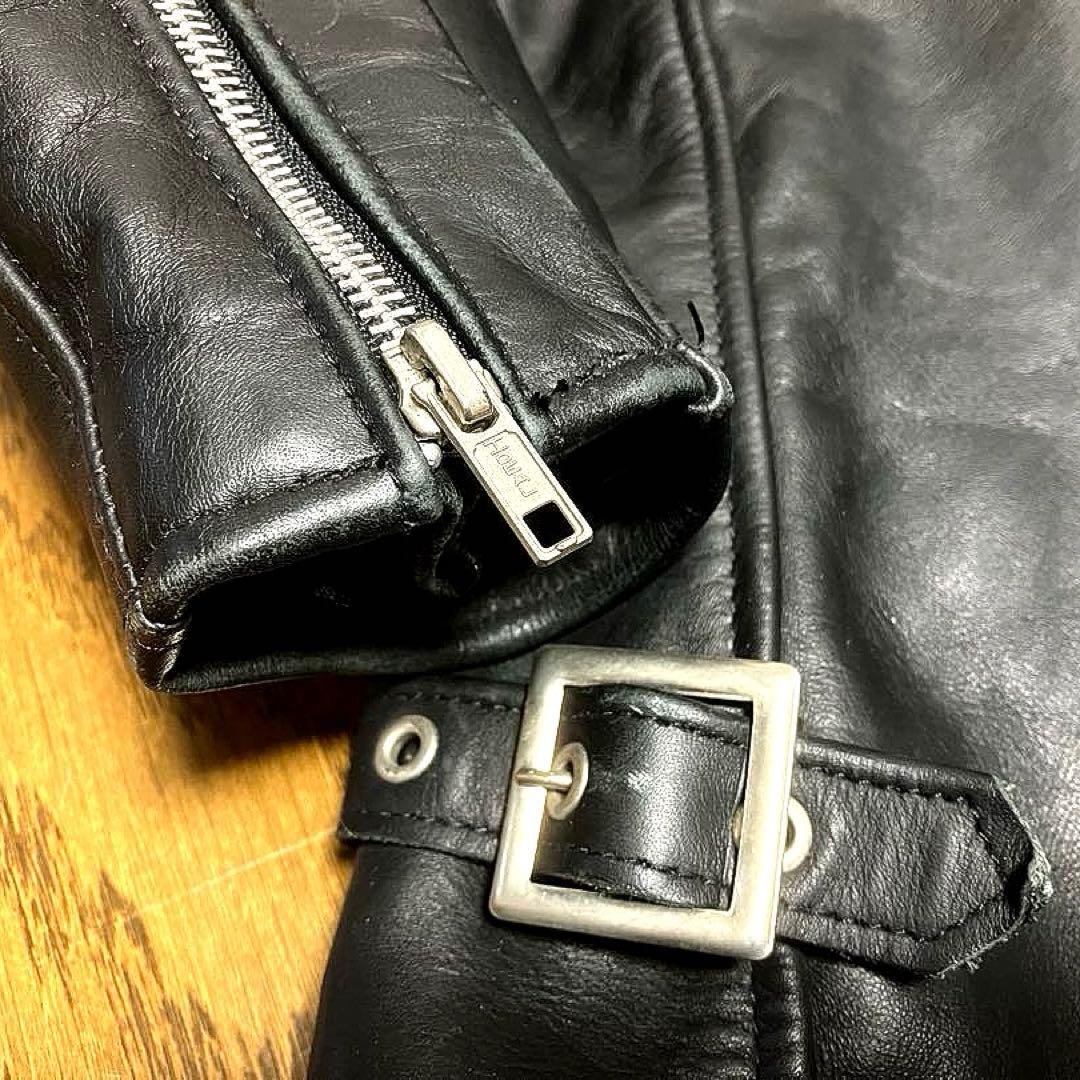 美品 ボアライナー付 schott ショット 641 シングルライダース 34