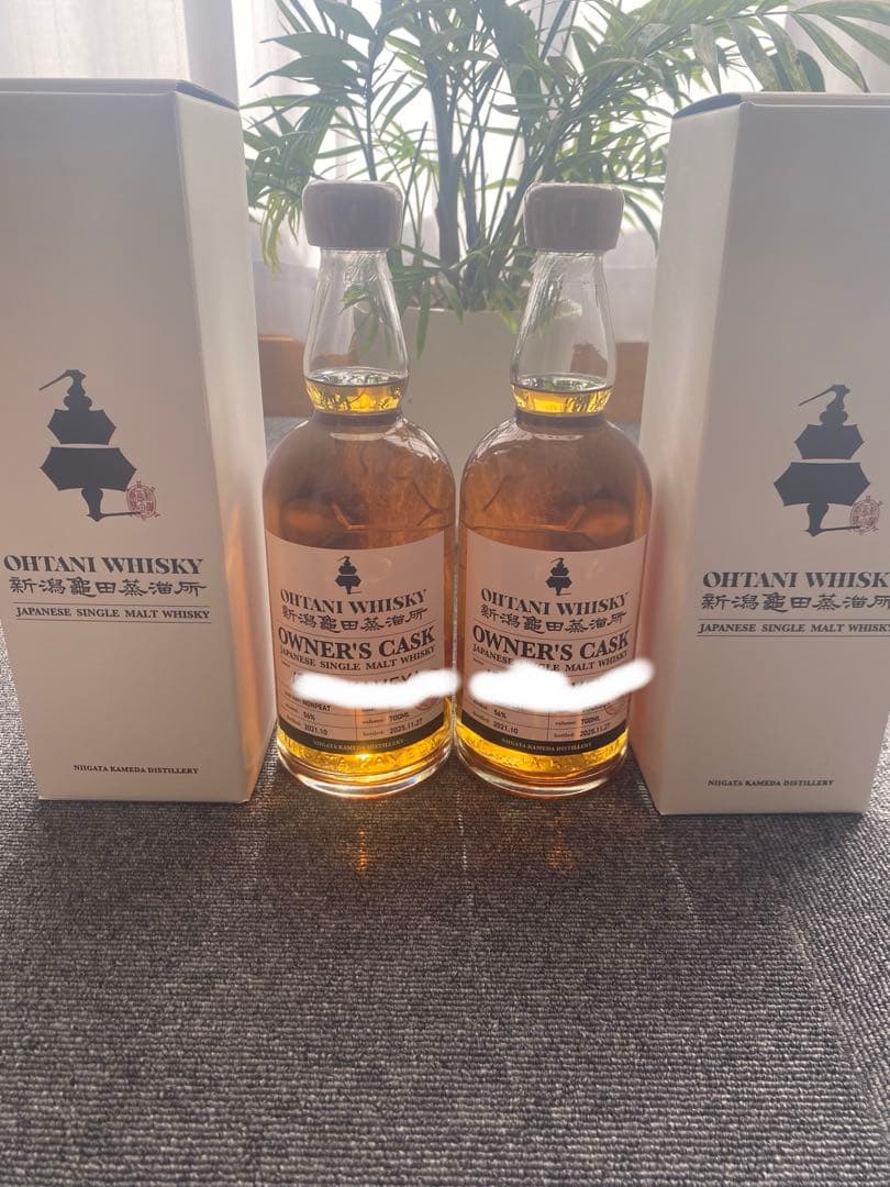 新潟 亀田蒸留所 オーナーズカスク シングルモルト700ml 56% 2本セット