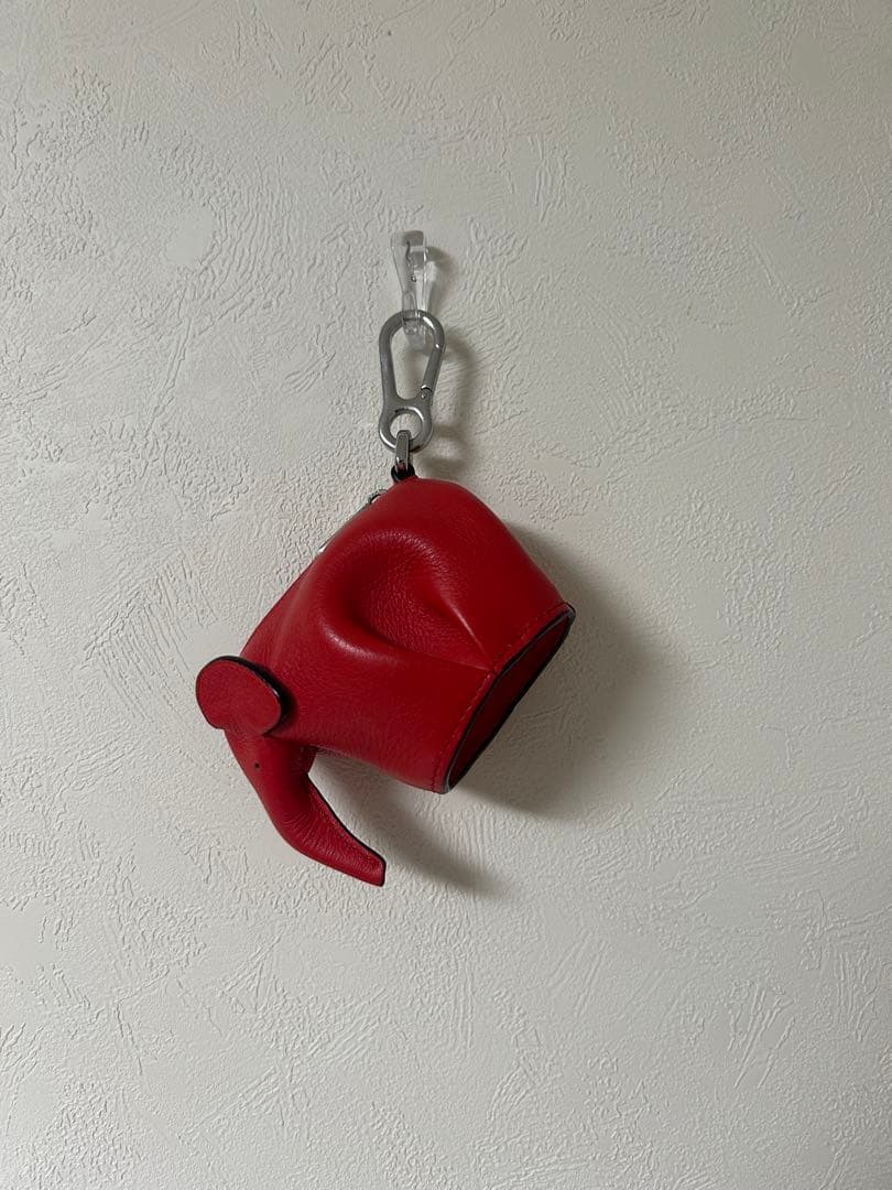 ロエベ　アニマル　ケース　イヤホンケース　レッド　エレファント　loewe