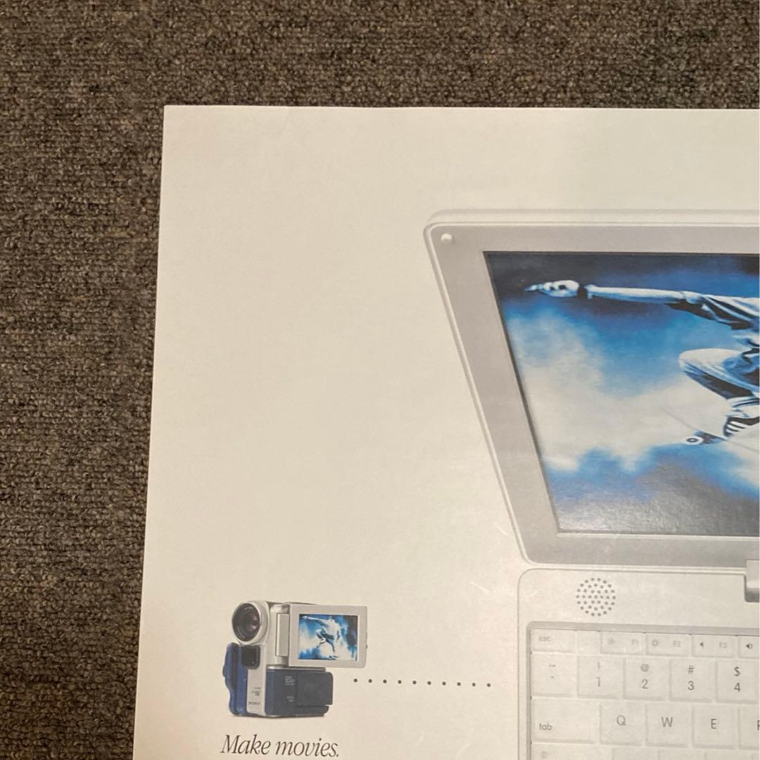 【apple】 2001年製　当時物　ポスター　iBook
