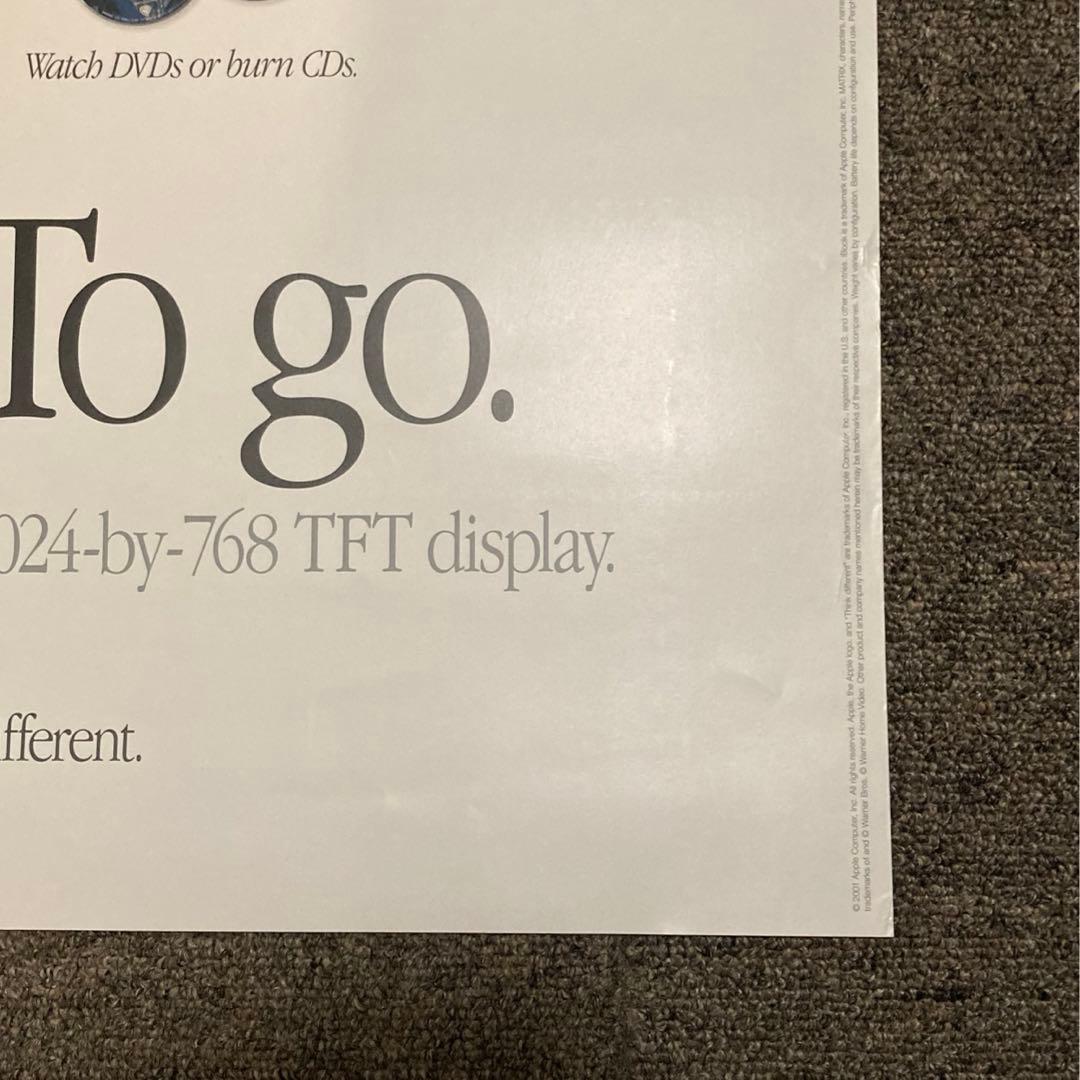 【apple】 2001年製　当時物　ポスター　iBook