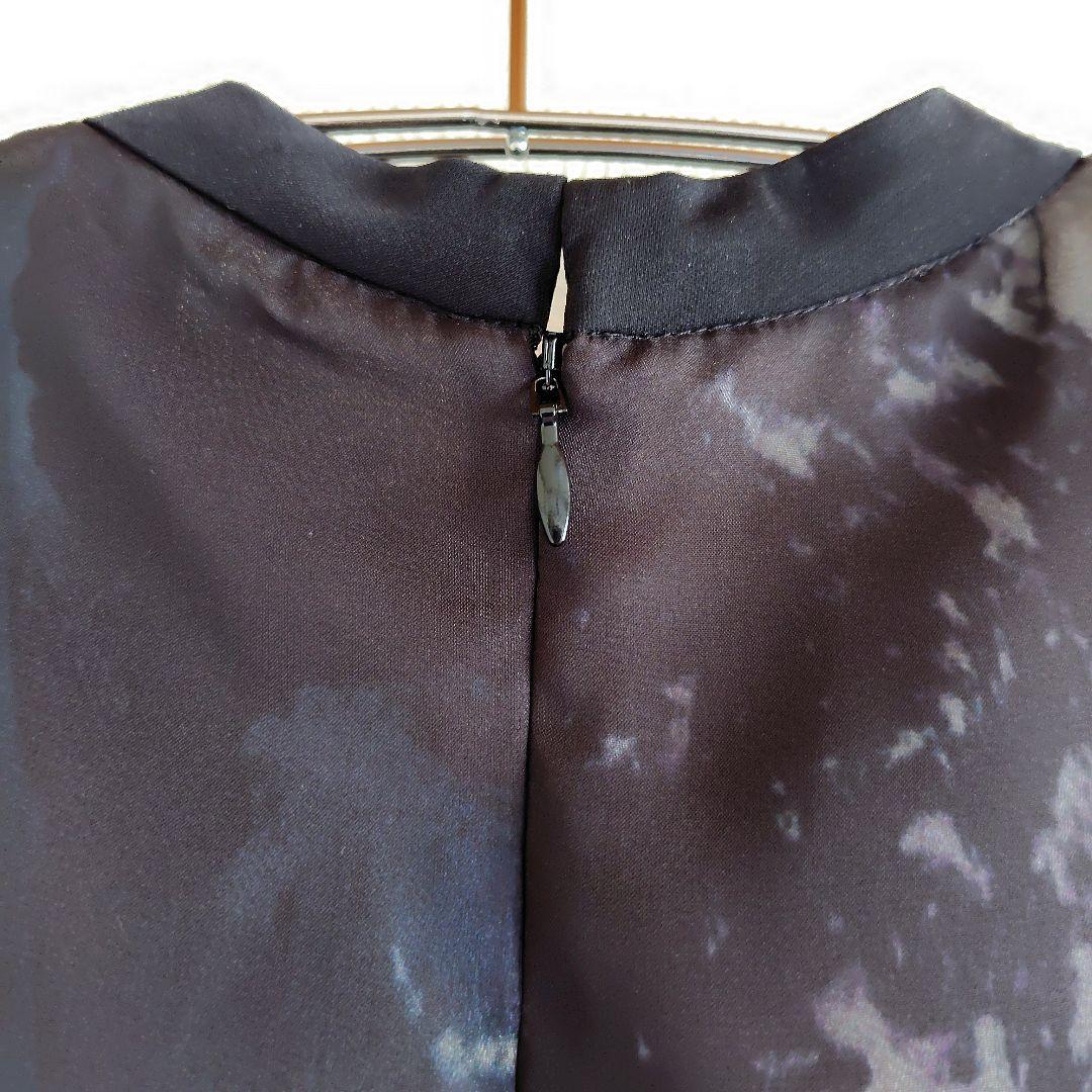 佐藤 Callarusシフォンプリーツデザインロング丈 ワンピースドレス