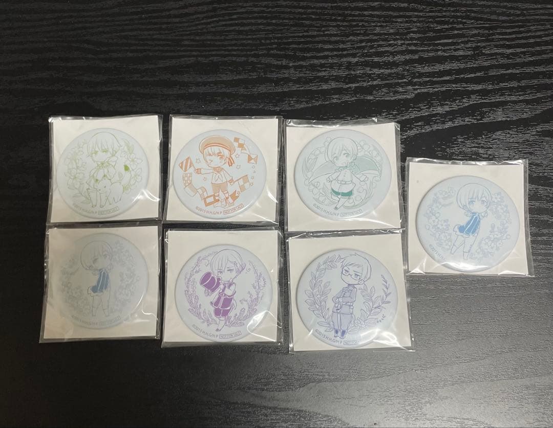 【未開封】ヘタリア The World Twinkle 特典缶バッジ 7点