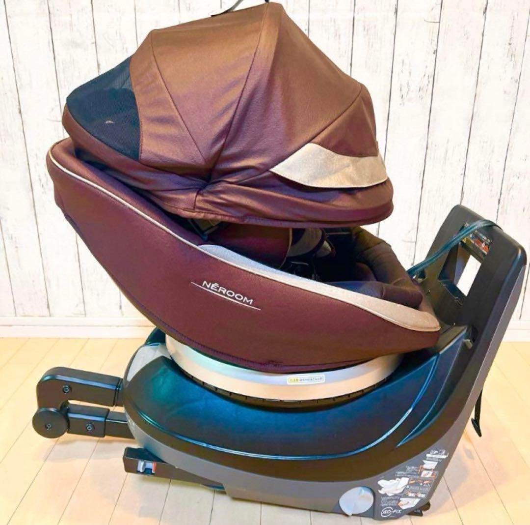 コンビ☆ネルームisofixエッグショック☆チャイルドシート☆極美品☆ブラウン☆