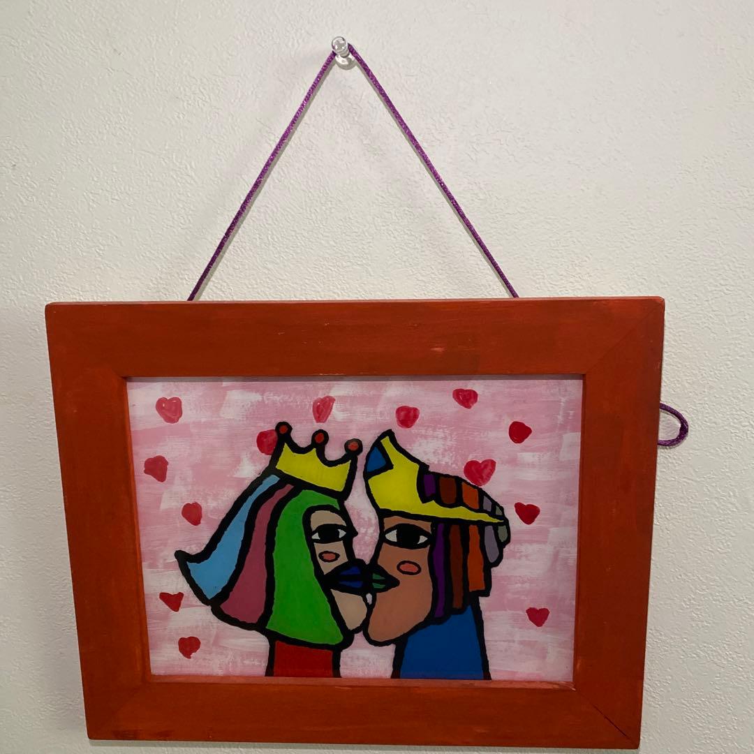 完全手作りのガラス絵です。