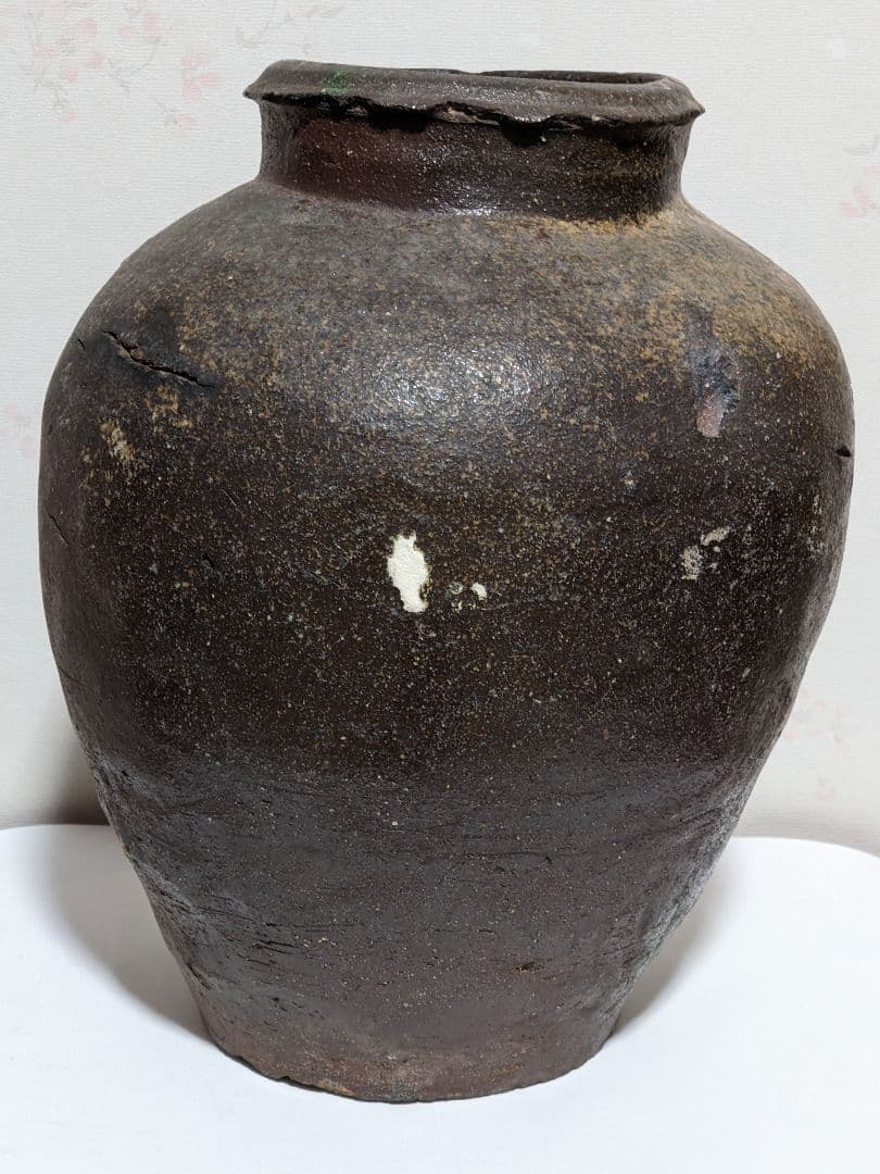 ♦古丹波 焼締め壺 穴窯時代 室町時代〜桃山時代 花器 古美術品 骨董品