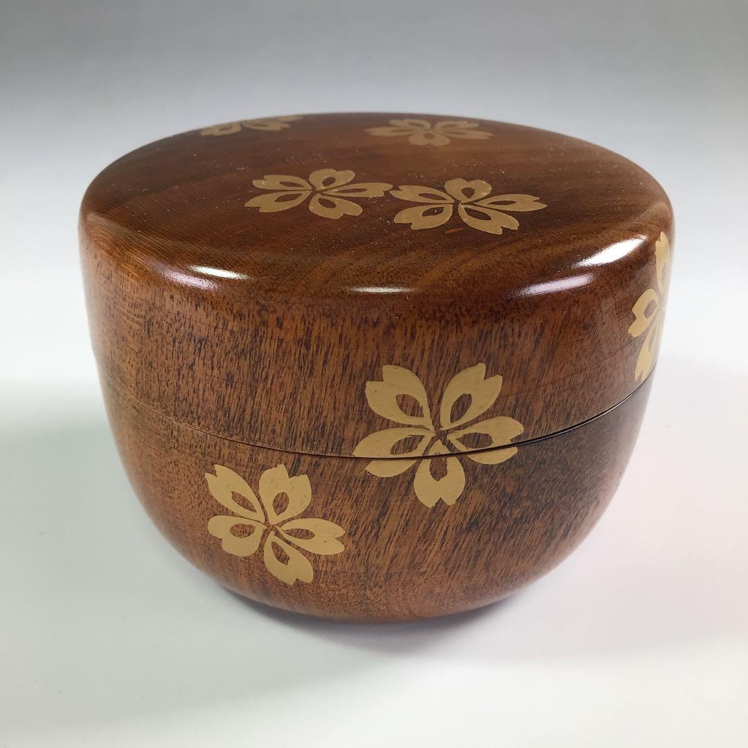 Ｒ３５９　棗　『中村宗悦作』『淡々斎好写』『桜蒔絵』『大堰川棗』　共箱　茶道具