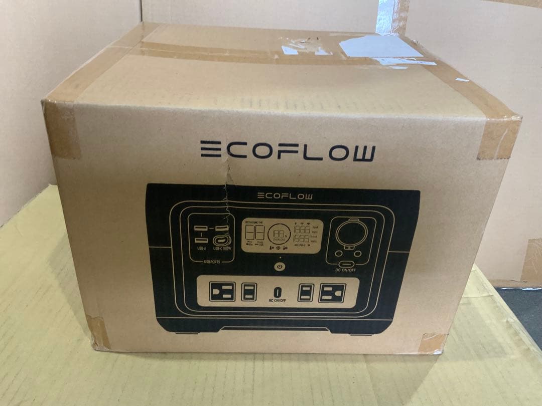 新品未使用箱不良　ポータブル電源リバー2MaxZMR610-B-JP エコフロー