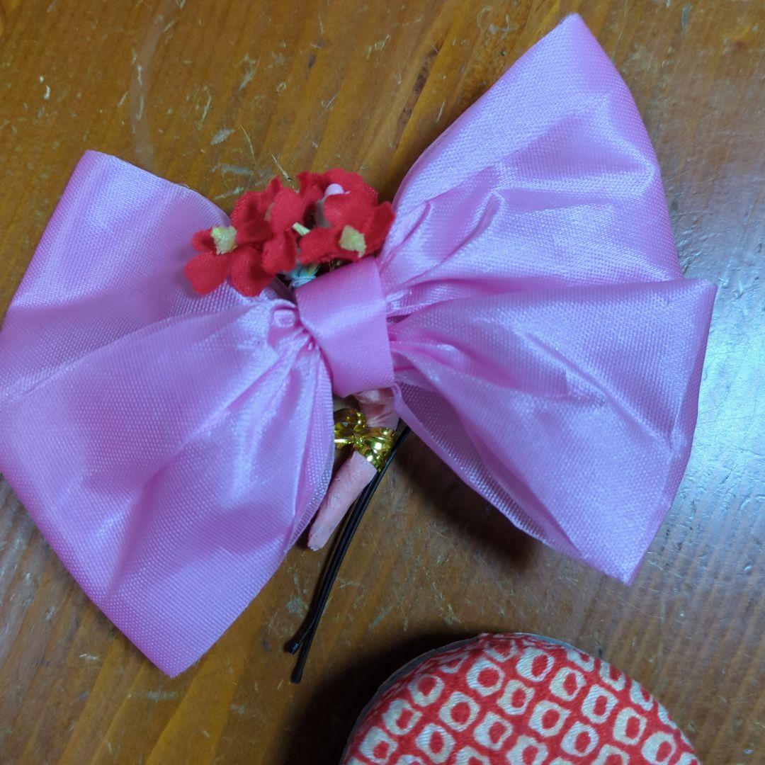 七五三 着物セット 赤 鹿の子　３歳　　　　値下げ