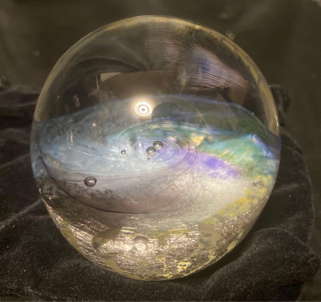 ノグチミエコ 四季球 冬 ☆ ガラス アート オブジェ 【送料無料】