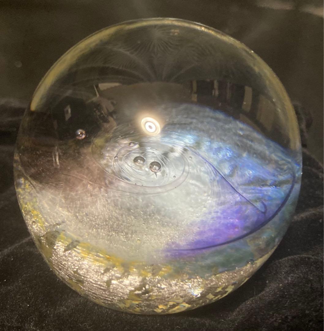 ノグチミエコ 四季球 冬 ☆ ガラス アート オブジェ 【送料無料】