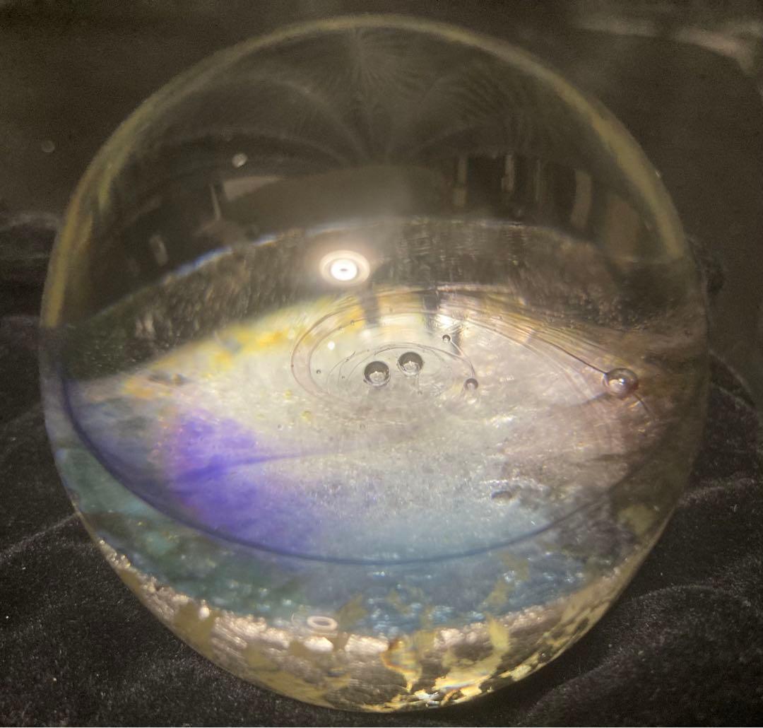 ノグチミエコ 四季球 冬 ☆ ガラス アート オブジェ 【送料無料】