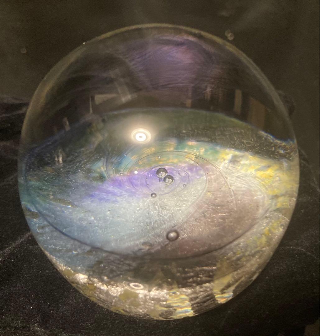 ノグチミエコ 四季球 冬 ☆ ガラス アート オブジェ 【送料無料】