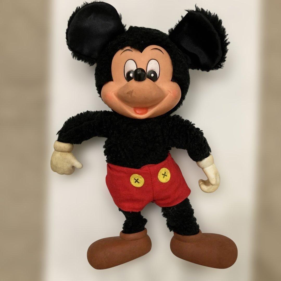 レトロ　ミッキーマウス ぬいぐるみ 約30cm