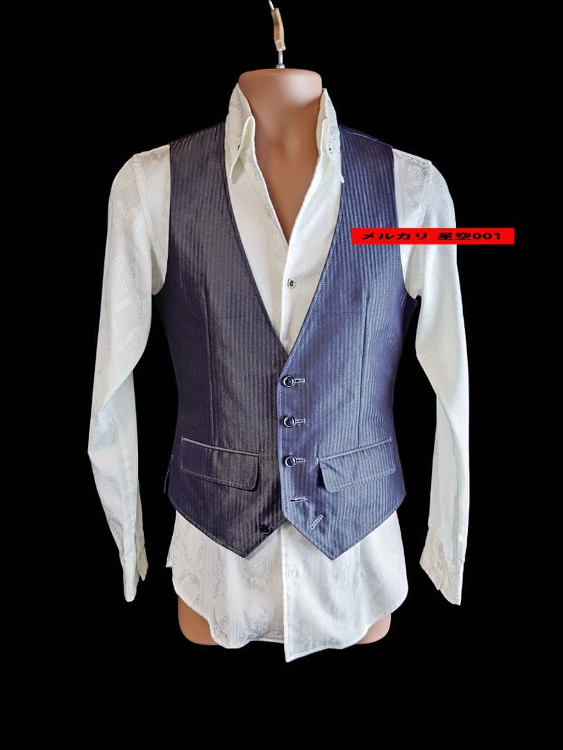 美品 TORNADOMART 灰 ベスト M トルネードマート ジレ スーツ