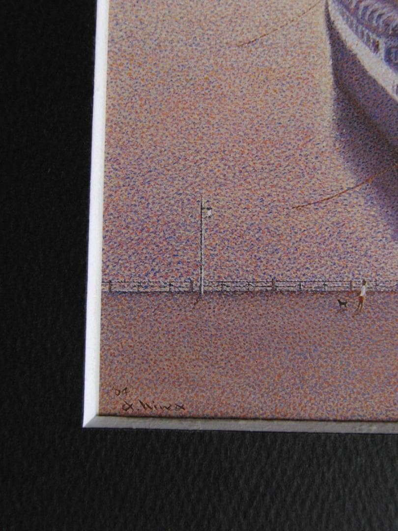 丹羽章、【朝陽】、希少な額装用画集より、新品額装付、状態良好