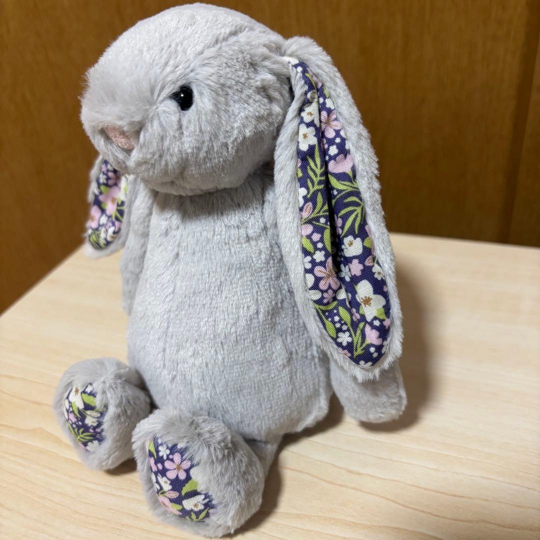 ぬいぐるみ  Blossom Silver Bunny Bloom S