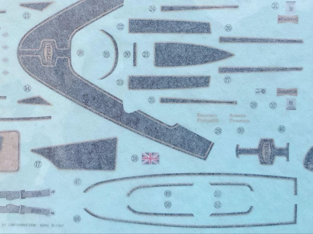 絶版 エブロ 1/20 ロータス 72E・フォード w/カルトグラフデカール