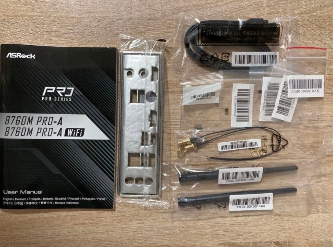 【新品未使用】ASRock B760M PRO-A WiFi マザーボード