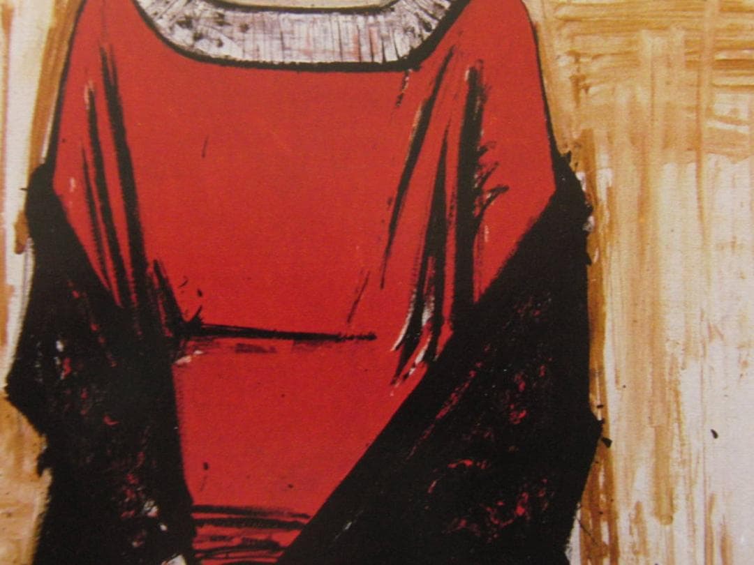 ベルナール・ビュッフェ「Annabel a la robe rouge」