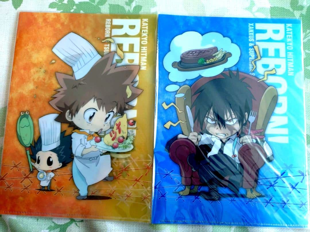 REBORN　沢田綱吉 リボーン xanxus スクアーロ　クリアファイル