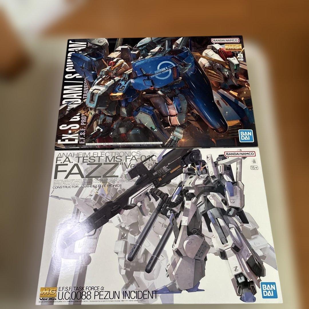 【未組立】MG Ex-Sガンダム & FAZZ ver.ka セット