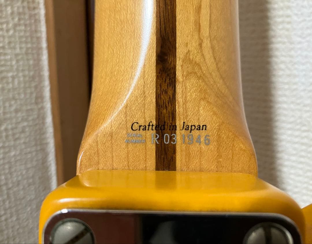 fender japan テレキャスター　バタースコッチブロンド