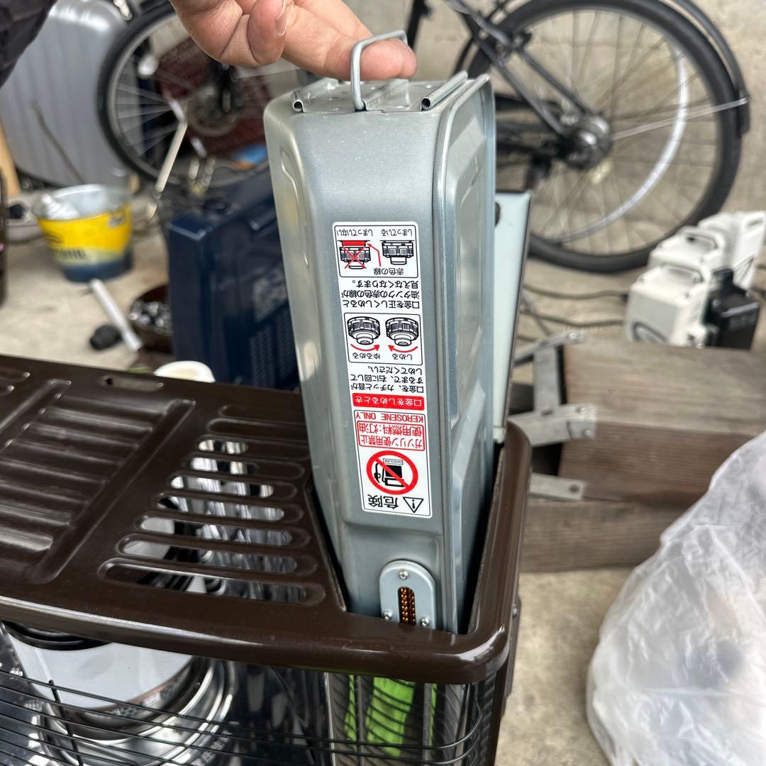 コンパクト石油ストーブ ブラウン