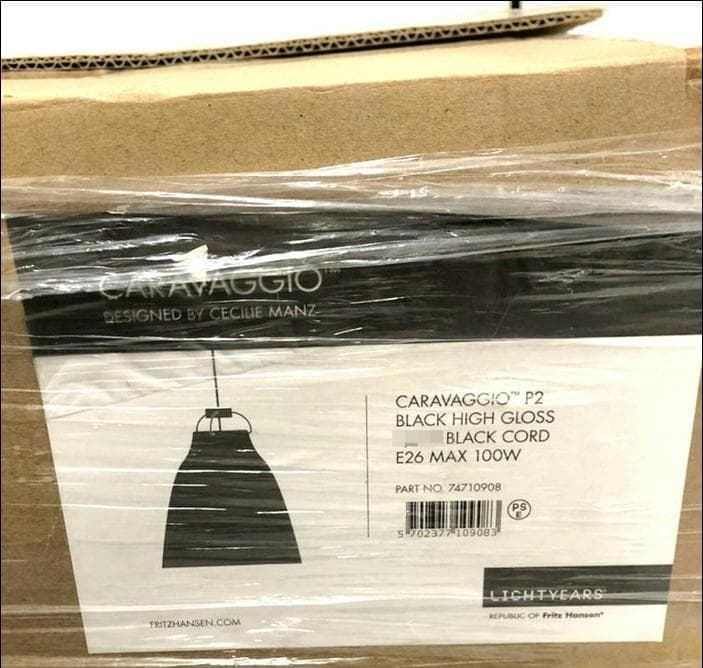 ［即購入可・現状渡し］フリッツハンセン ブラックペンダントライト コード加工済