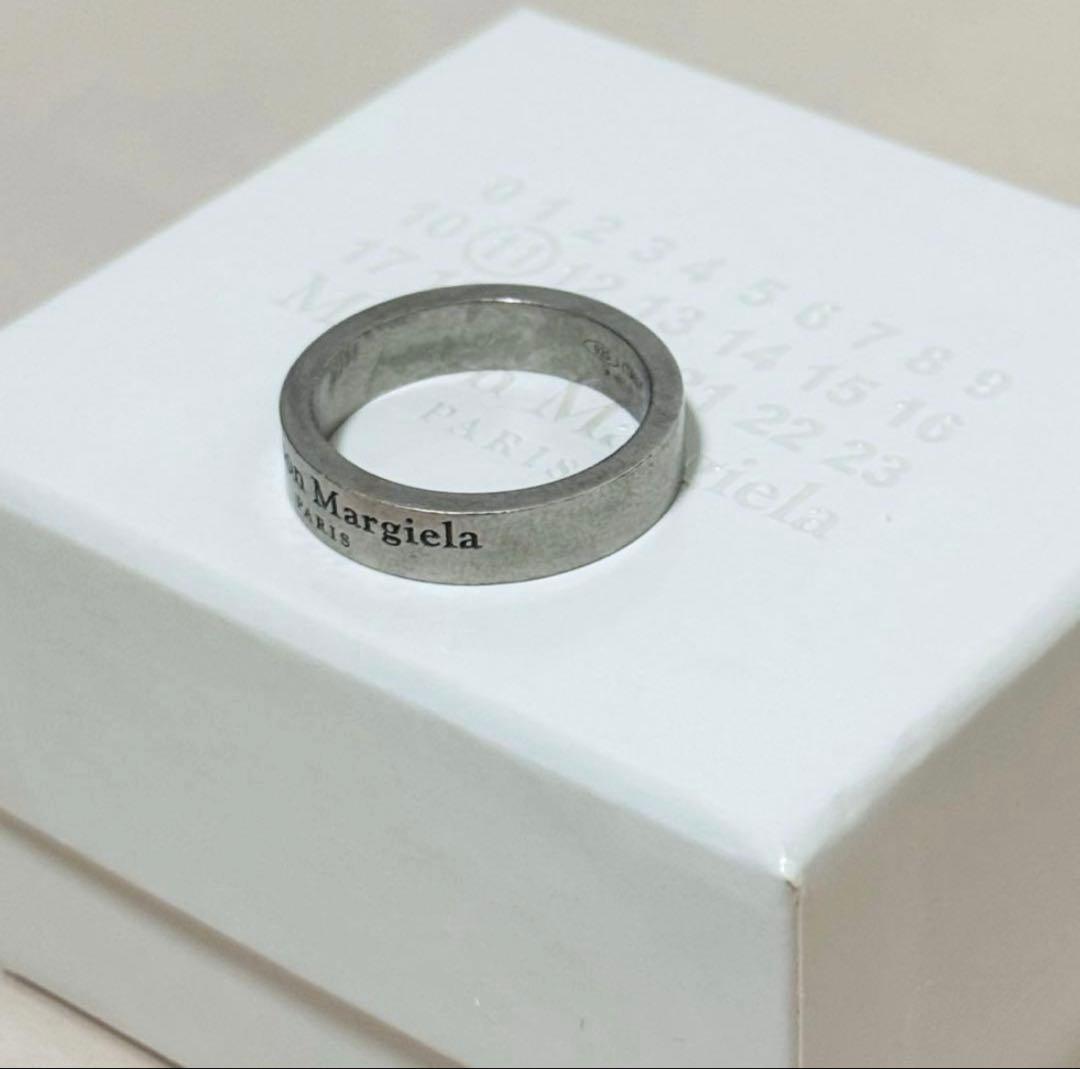 Maison Margiela ネームロゴ 指輪 リング シルバー サイズ07