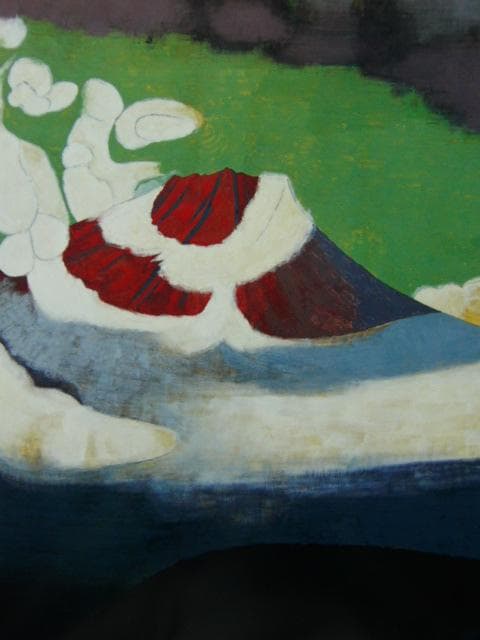 小倉遊亀、【霽れゆく】、希少な額装用画集より、新品額装付、状態良好