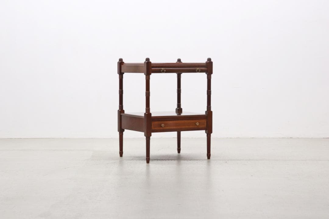 U.S. アメリカ ボンベイ サイドテーブル ラック ベッドサイド ヴィンテージ