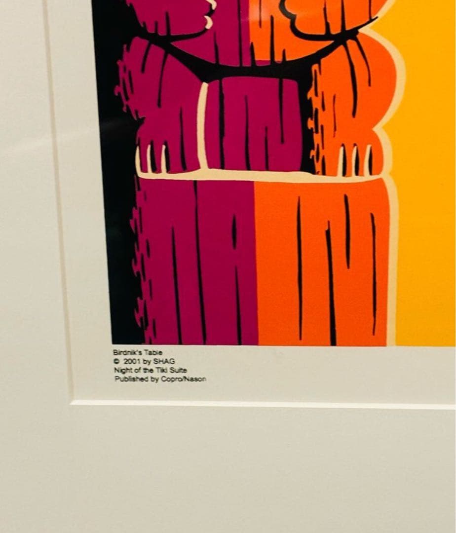 SHAG　シャグ　シルクスクリーン　額入　直筆サイン　ナンバリング　アート