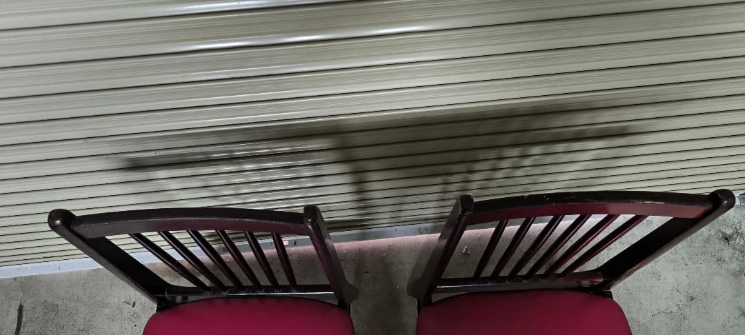 オールドカリモク ダイニングチェア 2脚セット 椅子 木製 ヴィンテージ