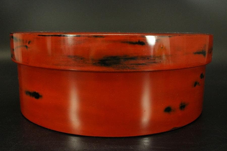 煎茶 根来 塗 茶櫃 旧家蔵出 送料無料(P118)