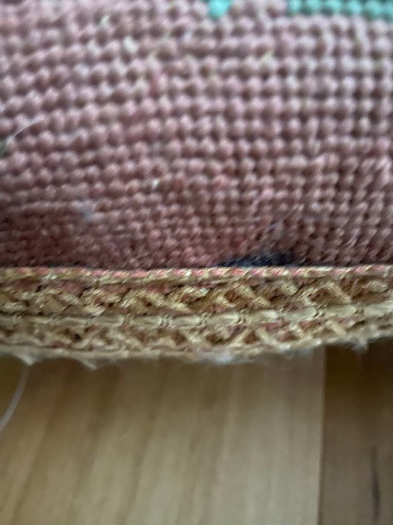 バティさま専用　プチポワン　フランス　アンティーク　フットスツール　オットマン