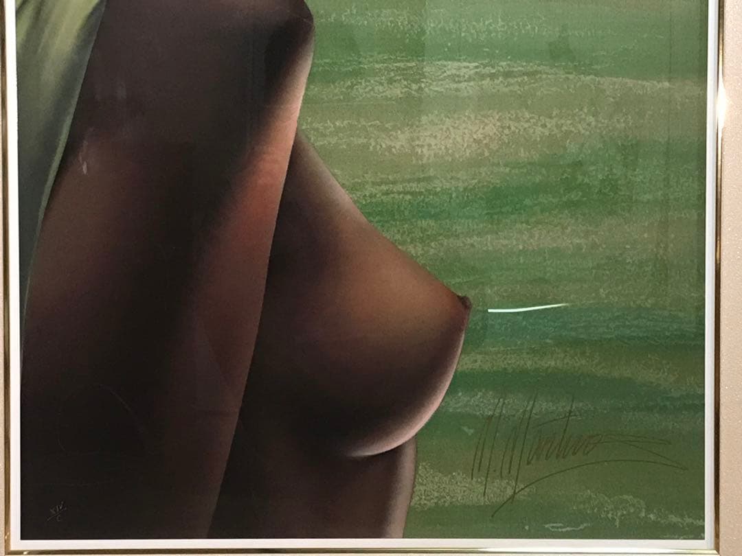 マーティロ・マヌキアン　「春」　シルクスクリーン　直筆サイン・エディション有り