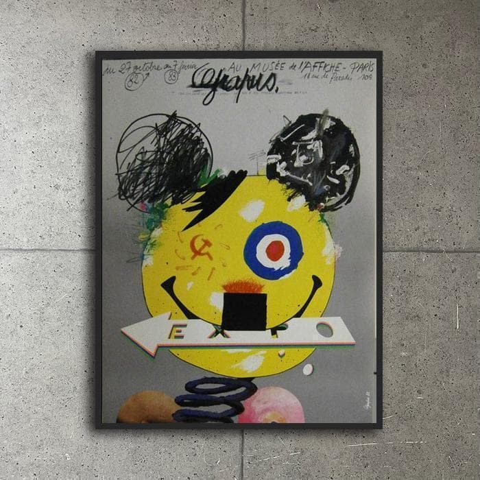 額装品 ミッキー Ｇ.Ｆ.（フランス グラピュス）MICKEY アートポスター