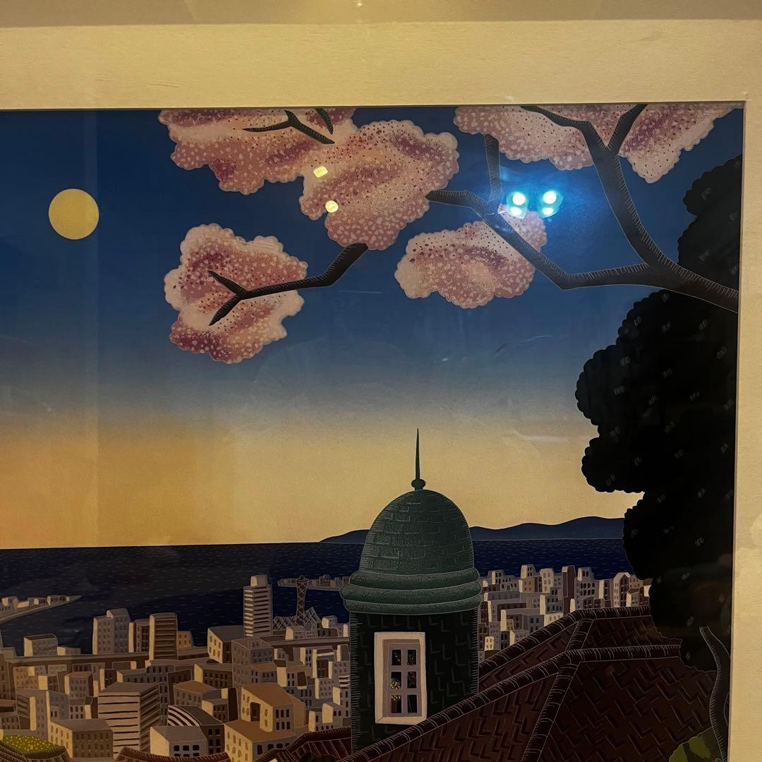 トーマス・マックナイト ポスター 神戸 日本 さくら　桜