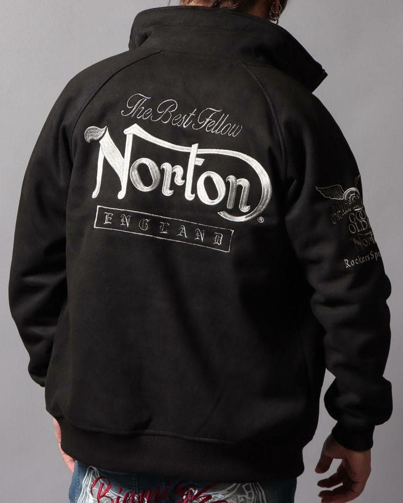 新品未使用Nortonノートン　裏ボアジャケット　ブラック　XXL
