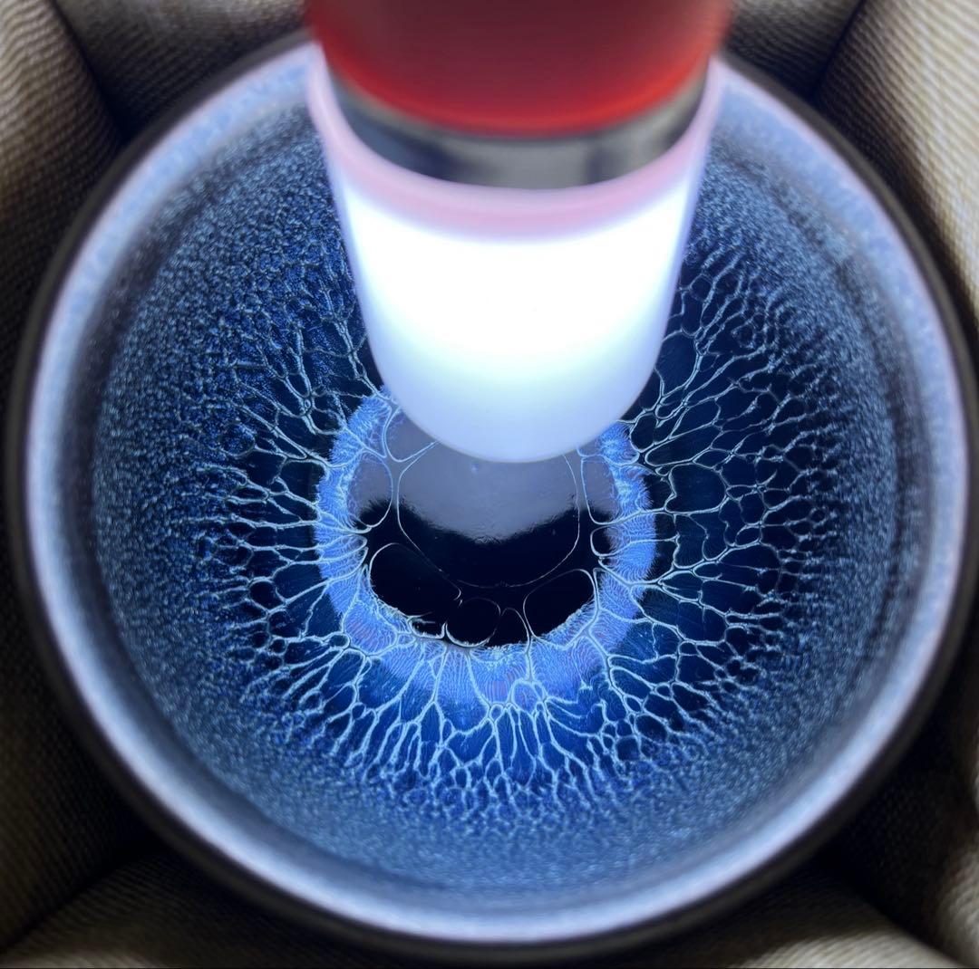 中国曜変天目茶碗2個セット　油滴天目　福建　建盏　建陽