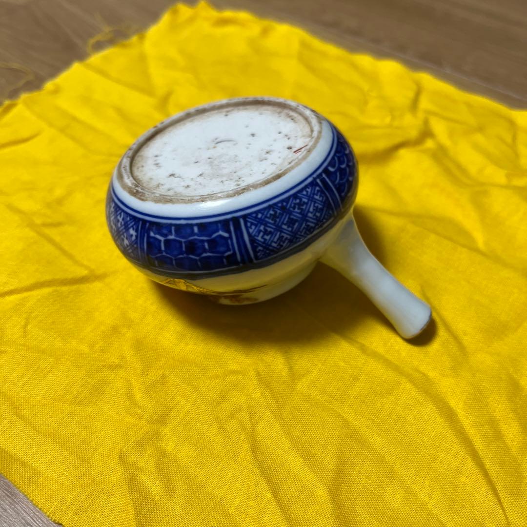 京焼急須　大日本永楽造　金彩梅の図